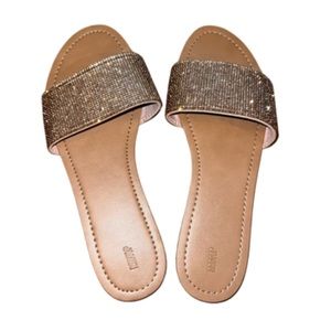 NWOT RedTop Single Strap Sparkly Sandal